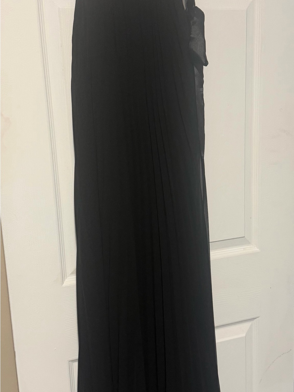 Ever Pretty Black Pleated Maxi Skirt